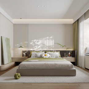 现代 卧室 主卧室