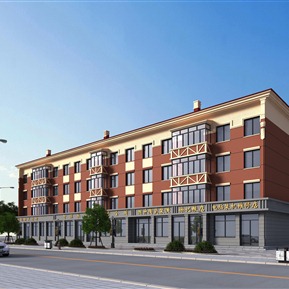 欧式 住宅楼 沿街住宅