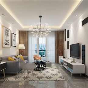 北欧 客厅 客餐厅