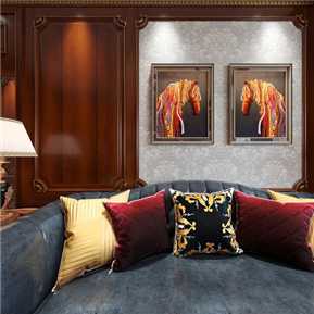 欧式 书房 书房全景