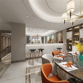 现代 餐厅 客餐厅