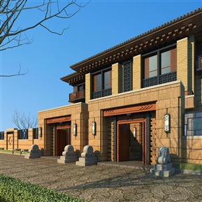 新中式 独栋别墅 私家别墅