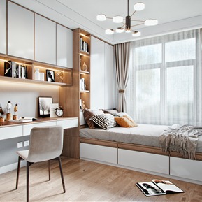 现代榻榻米卧室