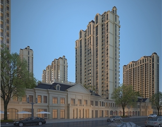 欧式商业综合体外观