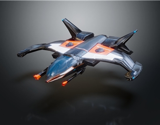 现代科幻战斗机su模型下载-3d溜溜网
