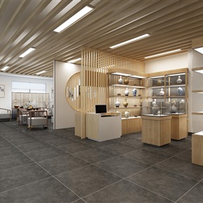 新中式 展厅 展厅售卖区