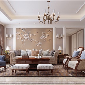 美式 客厅