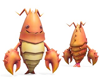 现代龙虾怪3d模型下载