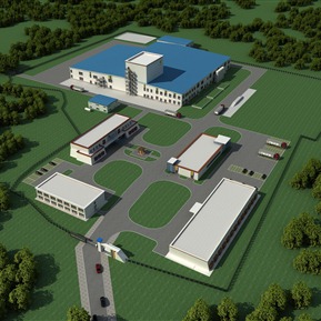 现代 鸟瞰图 厂区鸟瞰