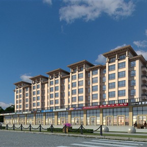 欧式 商业楼 商业沿街