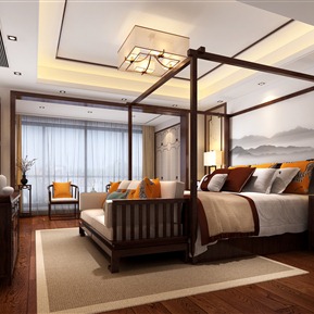 新中式 卧室 主卧