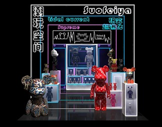 现代暴力熊摆件