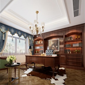 美式 书房