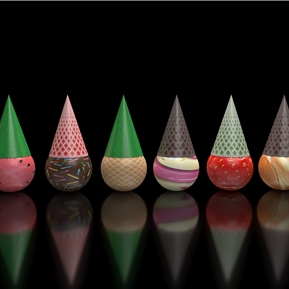 现代 不倒翁 冰淇淋不倒翁气模