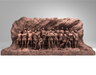 新中式红军战士雕像