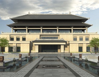 新中式建筑外观效果