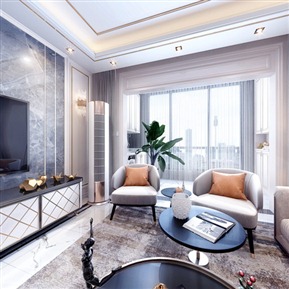 轻奢 客餐厅 客厅餐厅门厅