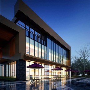 现代 售楼处建筑 建筑售楼处