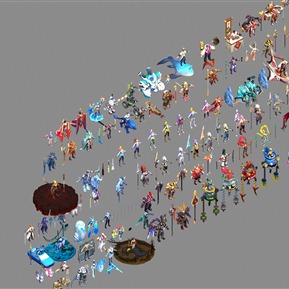 现代 游戏角色 皮肤