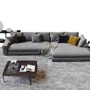 现代 转角沙发