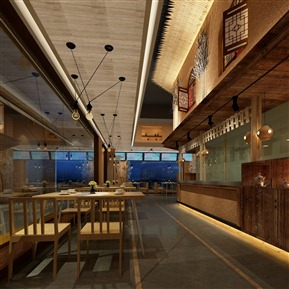 新中式 餐厅 农家餐饮空间