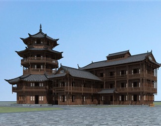 中式 古建 古建塔楼