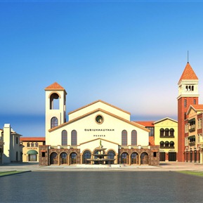 欧式 商业楼 商业街