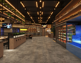 工业LOFT 餐厅 烧烤店