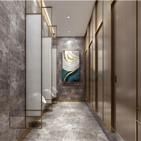 新中式 卫生间 公共卫生间