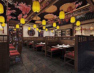 新中式新中式餐厅大厅