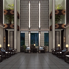 新中式 接待室 酒店会客厅