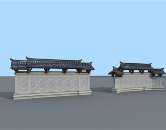 中式 墙 古建照壁