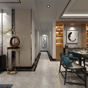 新中式 客餐厅 全景