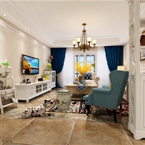 美式 客厅 客餐厅