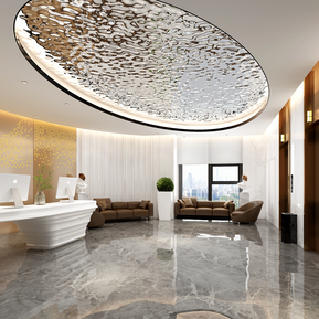 现代 前台 公司大厅前台