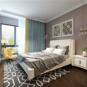 现代 卧室 客餐厅 厨房