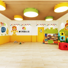 现代 大厅 幼儿园大厅