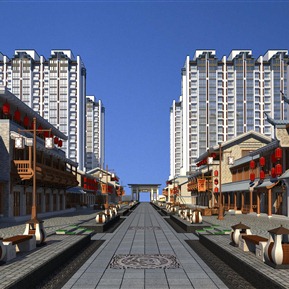 新中式 商业街 古建商业街