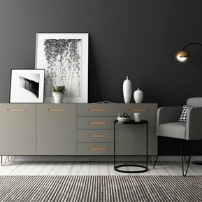 现代 电视柜 装饰柜装饰品装饰画组合