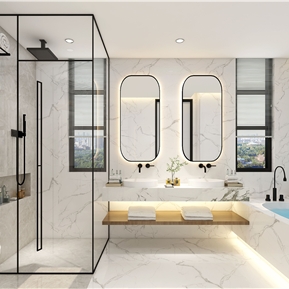 现代 卫生间 主卧卫生间