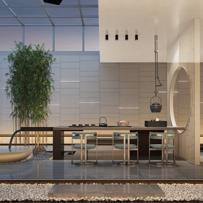 现代 茶室 茶室地下室