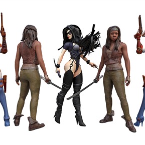 现代 游戏角色 游戏美女