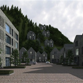 现代 联排别墅 山区生态别墅区