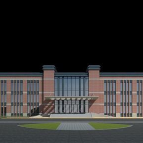 现代 办公楼 办公楼教学楼宿舍楼