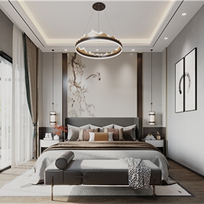 新中式 卧室 主卧