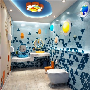 现代 卫生间 儿童公共卫生间