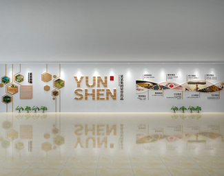现代 文化墙 展板