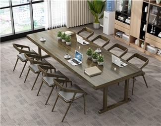 现代 会议桌椅 会议室实实木桌