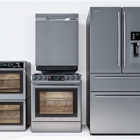 现代 烤箱 双开门冰箱 洗碗机 集成灶