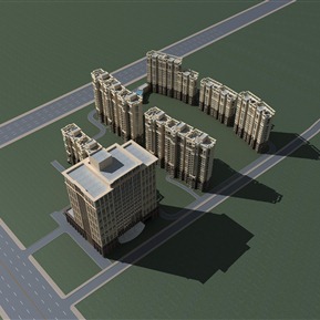 现代 住宅楼 政府办公住宅楼